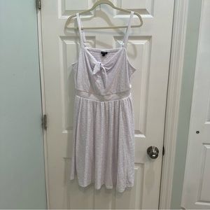 Torrid Tie Front Skater white dress size 1